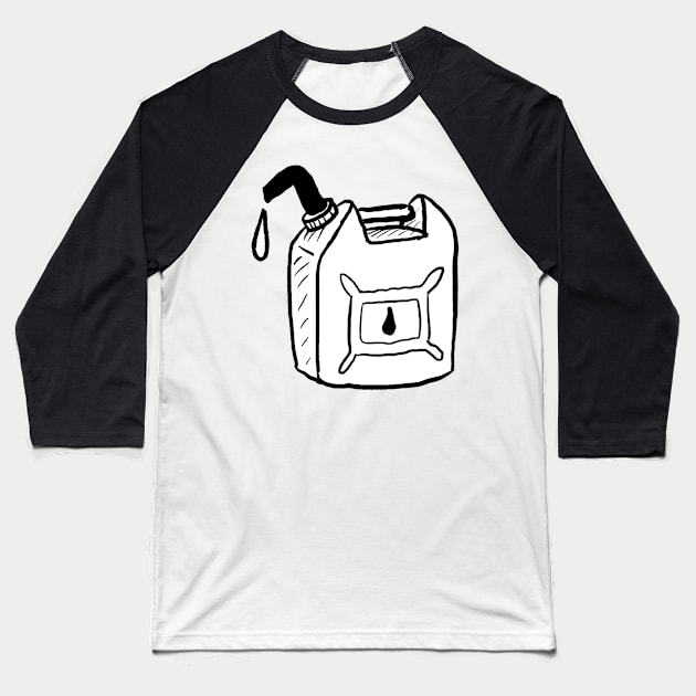 Fuel Art Baseball T-Shirt by okokstudio